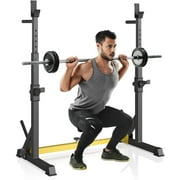 Pirecart Squat Rack, Adjustable Barbell Stand Squat Rack Home Gym Workout Exercise, 570 lbs