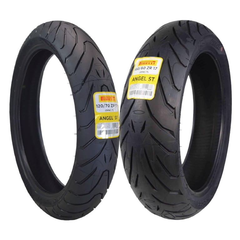Pirelli Angel ST Motorcycle Tires, Front 120/70ZR17 & Rear 160