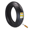 thumbnail image 1 of Pirelli Diablo Rosso III 180/55 ZR17 Rear Motorcycle Tire with Keychain, Black, 1 of 8