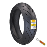 Pirelli Diablo Rosso III 190/55ZR17 73W Rear Motorcycle Tire - High Performance, Durable, Reliable Tire for Sport/Street Bikes with Keychain