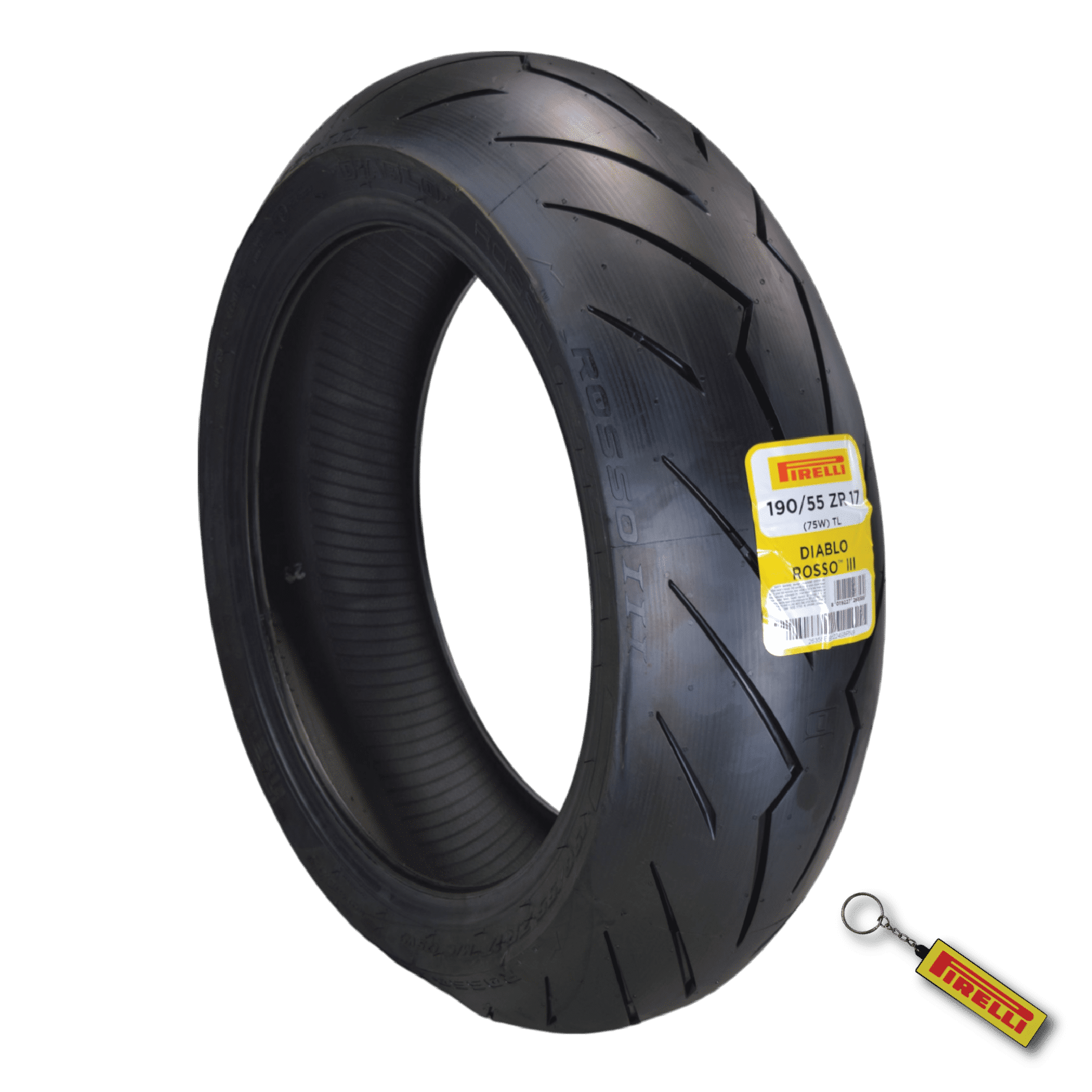 Pirelli Diablo Rosso III Motorcycle Tire, 190/55ZR17R, Rear, High