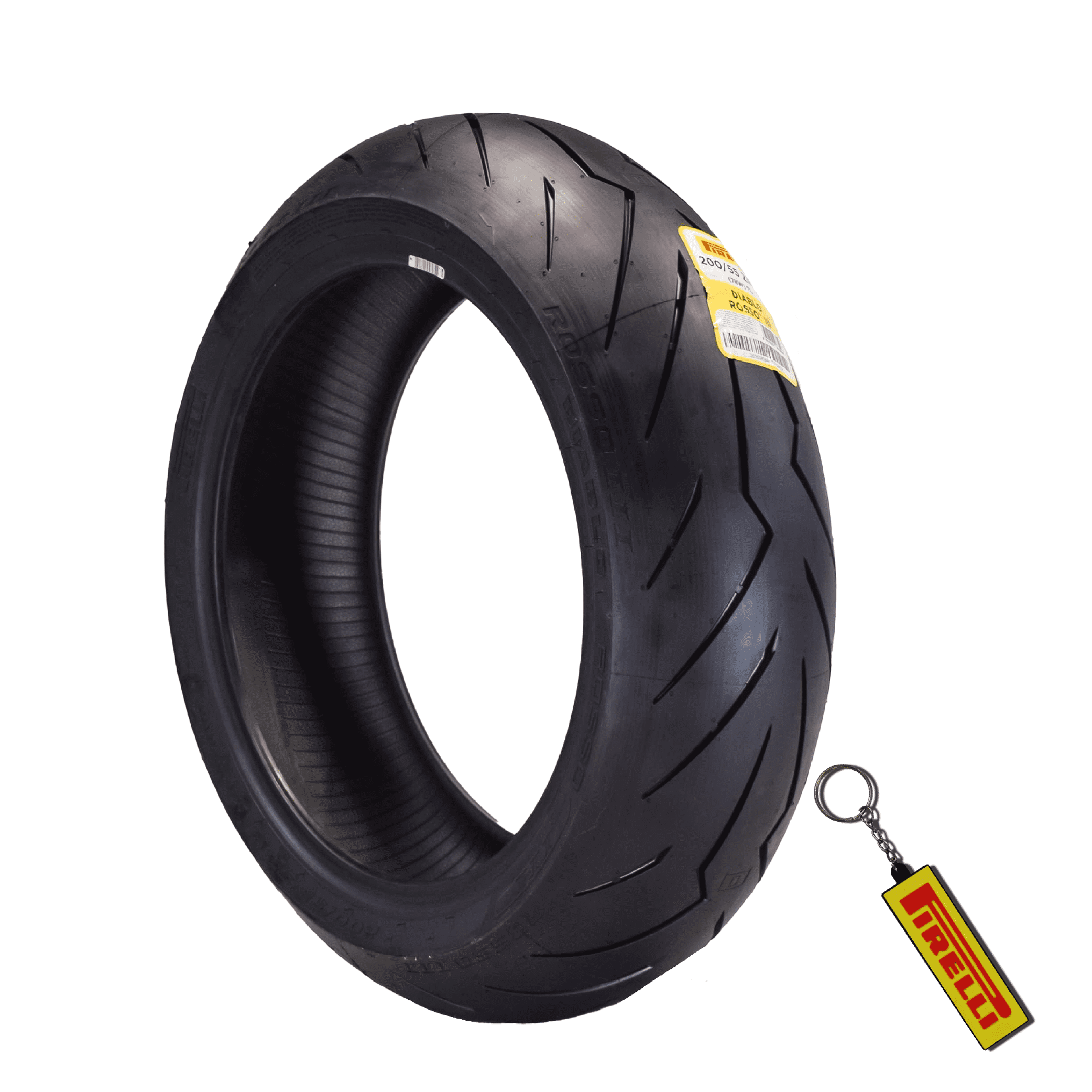 ピレリ DIABLO ROSSO III 200/55ZR17 300km使用 PIRELLI Diablo Rosso III Rear Motorcycle Tire, 200/55ZR-17