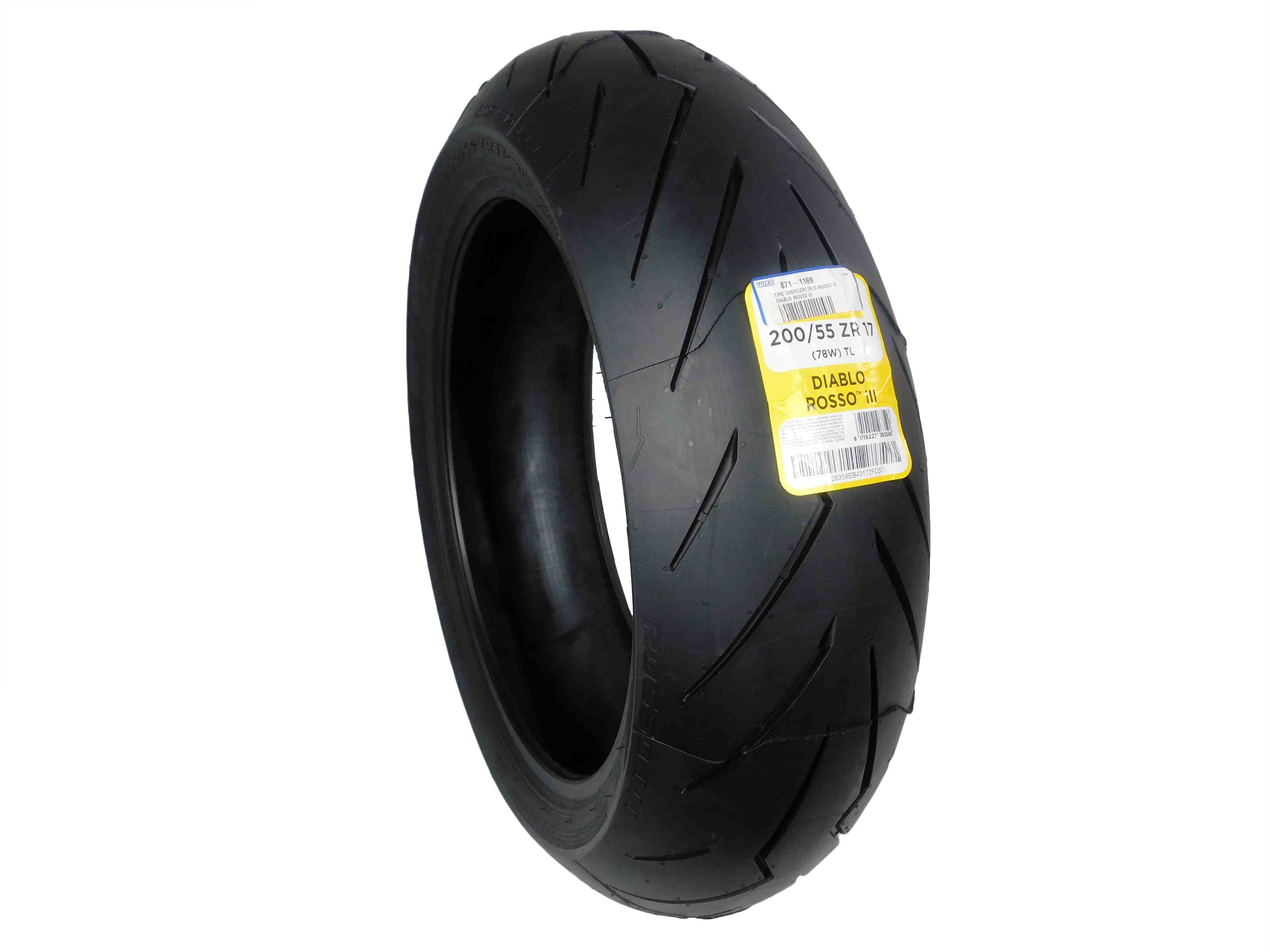 Pirelli Diablo Rosso III 200/55 ZR17 Rear Motorcycle Tire