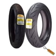 thumbnail image 1 of Pirelli Diablo Rosso IV 110/70 ZR 17 54H M/C Front & 15/60 ZR 17 66W TL Rear Motorcycle Tire Set - High Performance, Durable for Super Sport Bikes with Keychain, 1 of 9