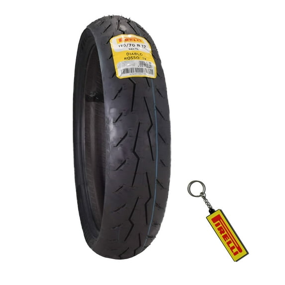 Pirelli Diablo Rosso IV 110/70-17 54H Front Motorcycle Sportbike Tire & Keychain