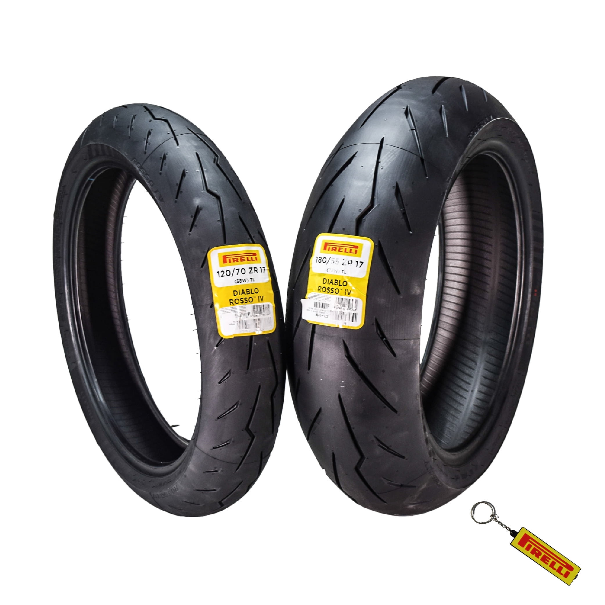 ピレリDiablo Rosso Ⅳ 120/70ZR17 180/55ZR17 Pirelli Diablo Rosso IV Motorcycle Tires, 120/70ZR17 Front