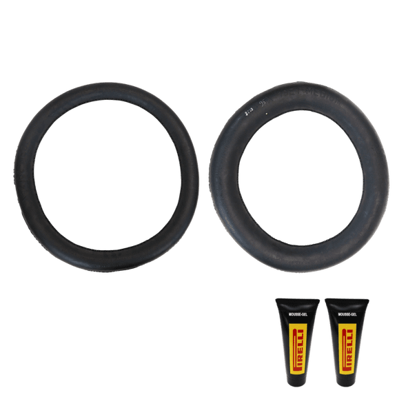 Pirelli Motocross Mousse Set 80/100-21 Front (X-21B2) & 110/90-19 Rear (X-19E1) Foam Inserts | Flat-Proof Off-Road Tire Inserts for MX Dirt Bikes | Medium Compound | NHS
