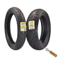 thumbnail image 1 of Pirelli Night Dragon Tire Set: 110/90-19 M/C 62H TL Front & 180/60B17 M/C 81H REINFTL Rear Cruiser Motorcycle Tires - Superior Traction & Handling w/ Keychain, 1 of 11