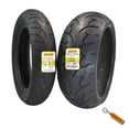 thumbnail image 1 of Pirelli Night Dragon Tire Set: 150/80B16 M/C 71H TL Front & 240/40VR18 M/C 79V TL Rear Cruiser Motorcycle Tires - Superior Traction & Handling for High-Performance Cruisers with Keychain, 1 of 1