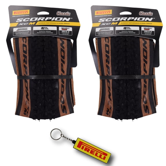 Pirelli SCORPION Sport XC M Classic Tan-wall Bicycle Tires (29 x 2.2) Durable Performance Bicycle Tires (2 Pack)