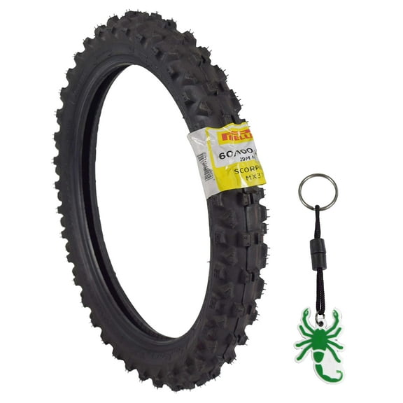 Pirelli Scorpion 60/100-14 29M MX32 Mid Soft Front Motocross Dirt Bike Tire with Keychain