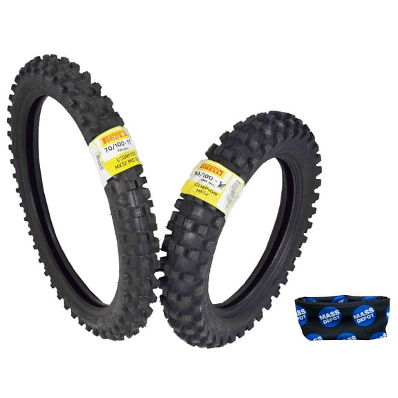 Pirelli Scorpion 70/100-19 90/100-14 MX32 Mid Soft Motocross Dirt Bike Tires Set
