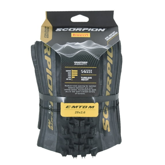 Pirelli Scorpion E-MTB M 29x2.6 Gold Color Edition Tubeless Mountain Bicycle Tire