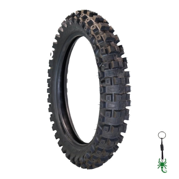 Pirelli Scorpion MX 32 Mid Hard 110/90-19 Rear Dirt Bike Tire with Keychain - Single