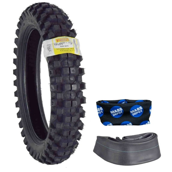Pirelli Scorpion MX32 Extra X 120/90-19 66M Bias Tube Type Tire w Inner Tube