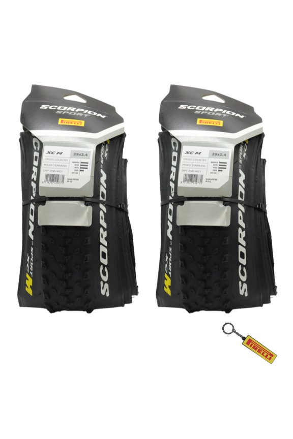 Scorpion Sport XC M 29X2.4 Folding Tire for Mountain Bike W/Keychain-2pk