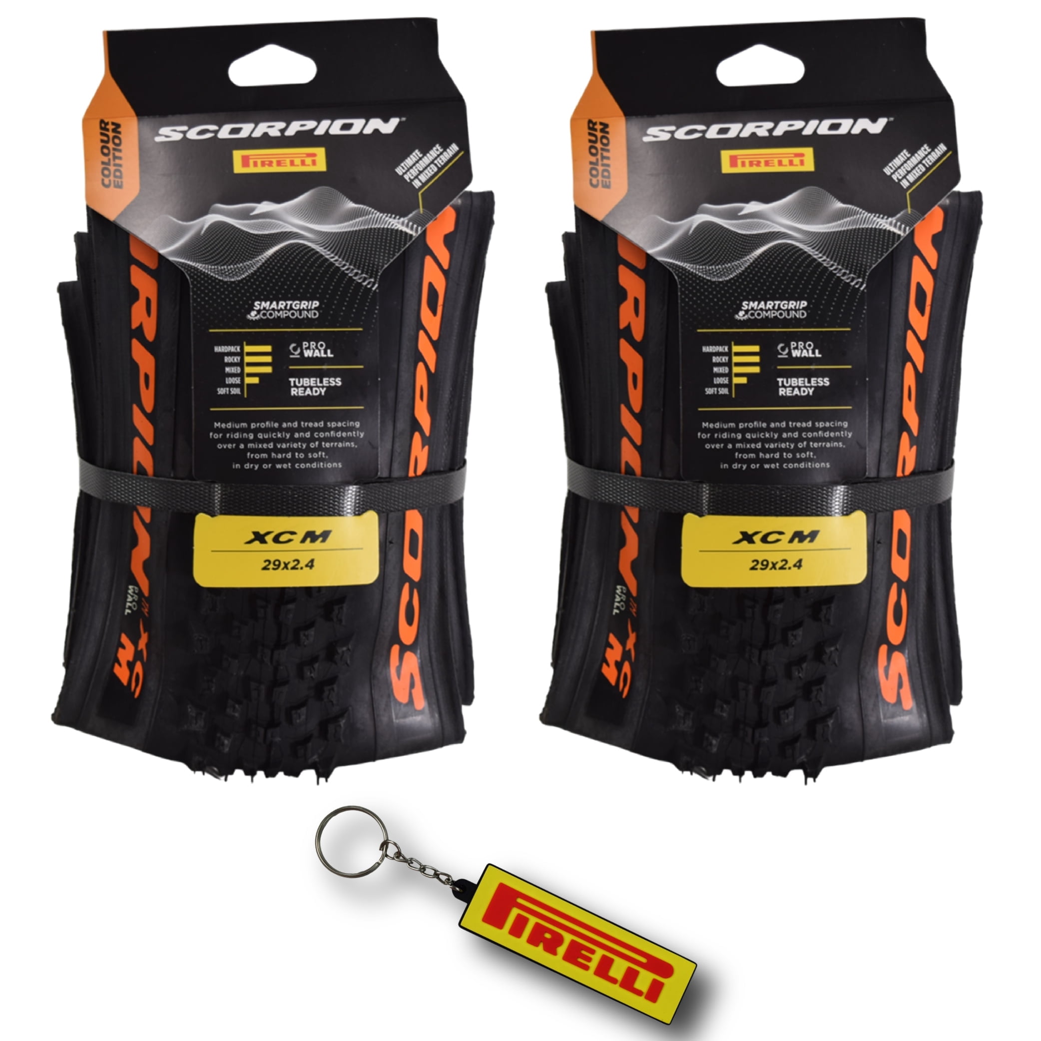 Pirelli Scorpion XC M Orange Label 60-622 (29x 2.4) MTB Bicycle