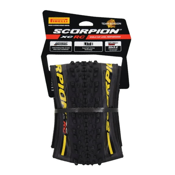 Pirelli Scorpion XC RC Tire 29 x 2.2 Tubeless Folding Yellow Label Mountain Bike