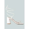 thumbnail image 1 of Piri Toe Ring Tie Up Block Sandals, 1 of 10