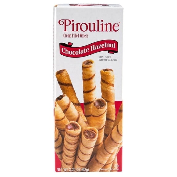 Pirouline Chocolate Hazelnut Rolled Wafers 12.0ea Pack of 2