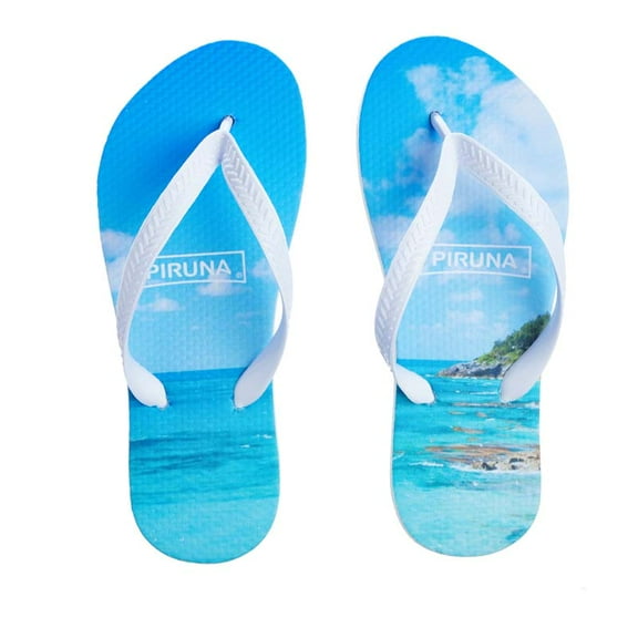 Piruna Women's Flip Flop Sandal Nature Bermuda Sky