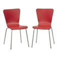 thumbnail image 1 of Pisa Bentwood Chair, Set of 2, Red, 1 of 6