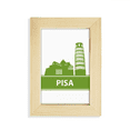 thumbnail image 1 of Pisa Italy Green Landmark Pattern Desktop Display Photo Frame Picture Art Painting 5x7 inch, 1 of 4