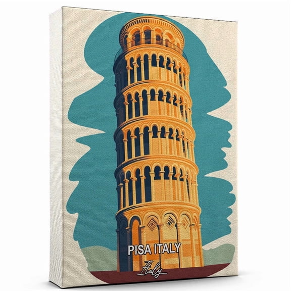 Pisa Italy Travel Canvas Wall Art  Italy Canvas  A Scenic Artwork That Evokes Calmness, Wanderlust, and Connection with the World