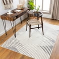 thumbnail image 1 of Pisa Light Gray 5' x 7' Modern Rectangle Area Rug, 1 of 6