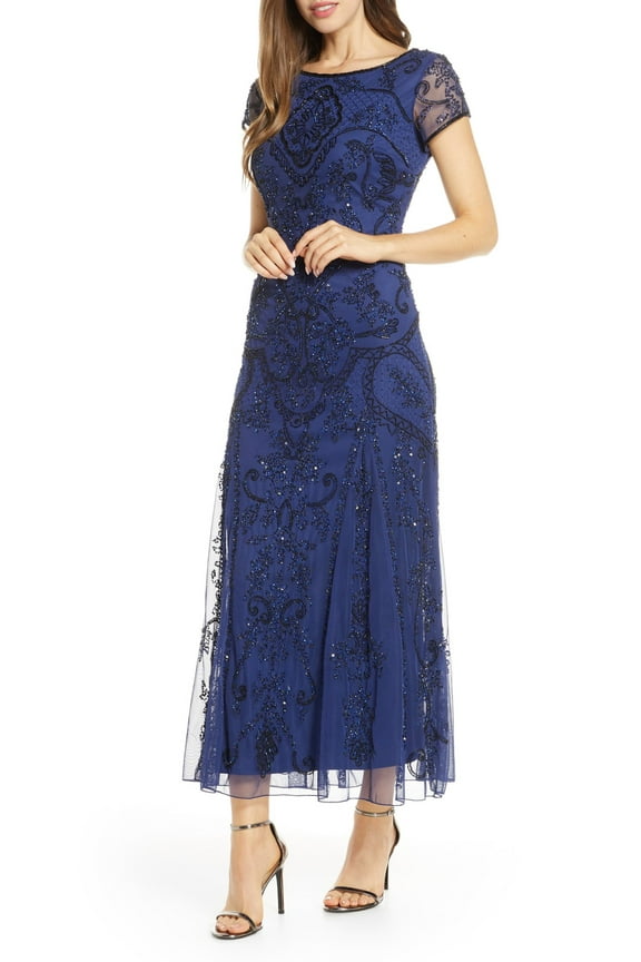 ROYAL Women's Embellished Mesh Gown, US 6