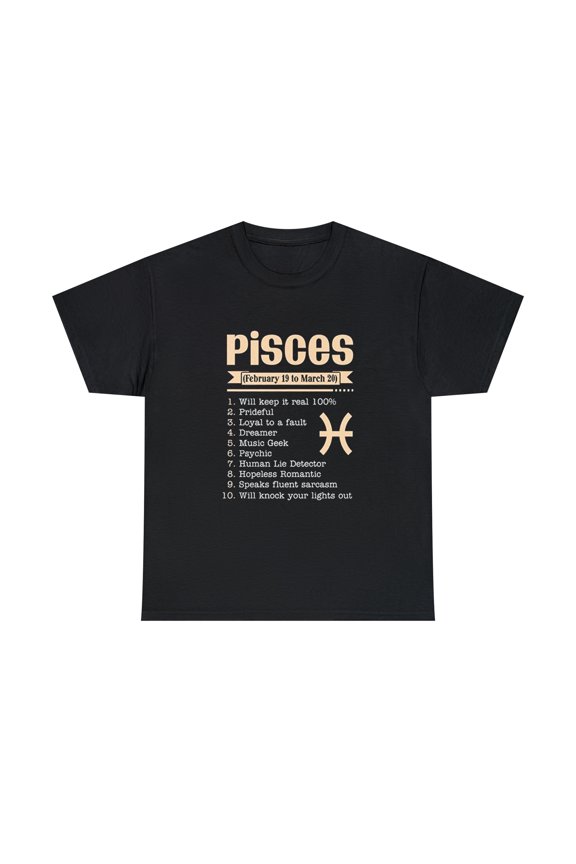 Pisces 10 Things About Pisces Pisces for Men Women T-Shirt