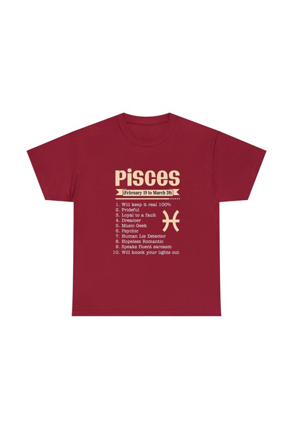 Pisces 10 Things About Pisces Pisces for Men Women T-Shirt