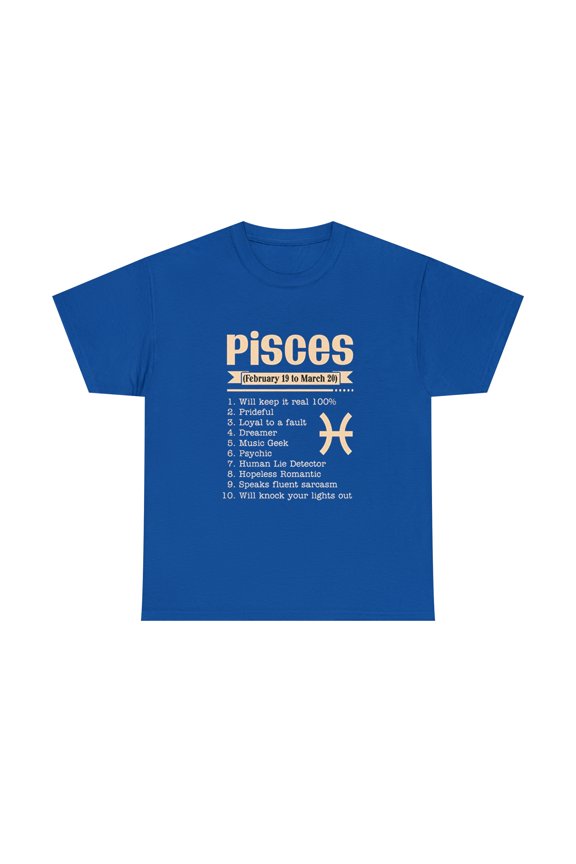 Pisces 10 Things About Pisces Pisces for Men Women T-Shirt