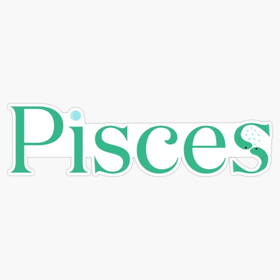 Pisces And The Fish Astrological Zodiac Constellation Vinyl Sticker