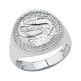 thumbnail image 1 of Pisces Astrological Zodiac Unisex Statement Ring In Sterling Silver, 1 of 1