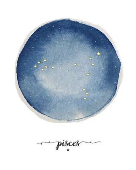Pisces Canvas Art - Amy Cummings (24 x 30)