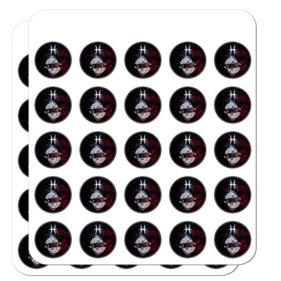 Pisces Fish Zodiac Sign Horoscope in Space Planner Calendar Scrapbooking Crafting Stickers
