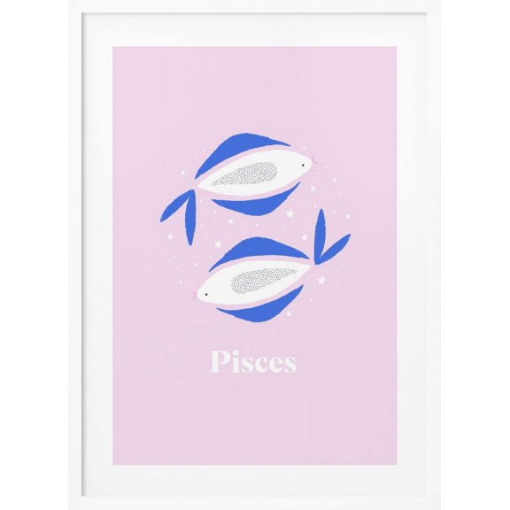 Pisces Framed Art Modern Wall Decor