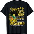 Pisces Girl I can be mean af sweet as candy African American TShirt