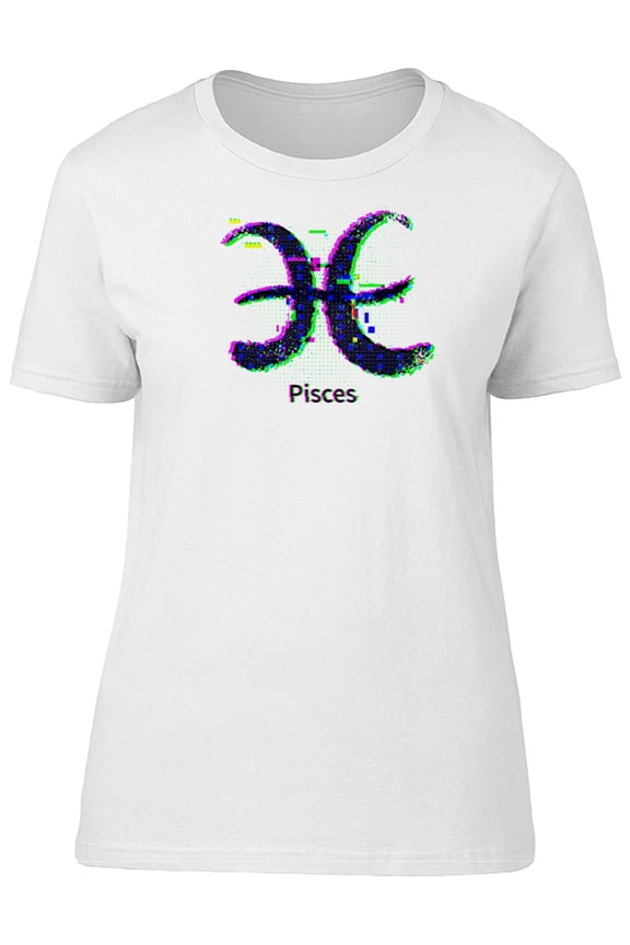 Pisces (Glitch Style) T-Shirt Men -Image by Shutterstock, Male Medium