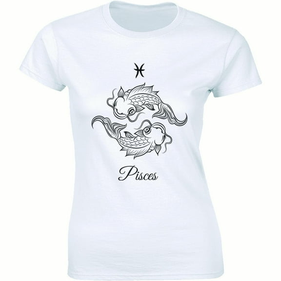 Pisces Horoscope February March Birthday Gift Astrology Women T-Shirt