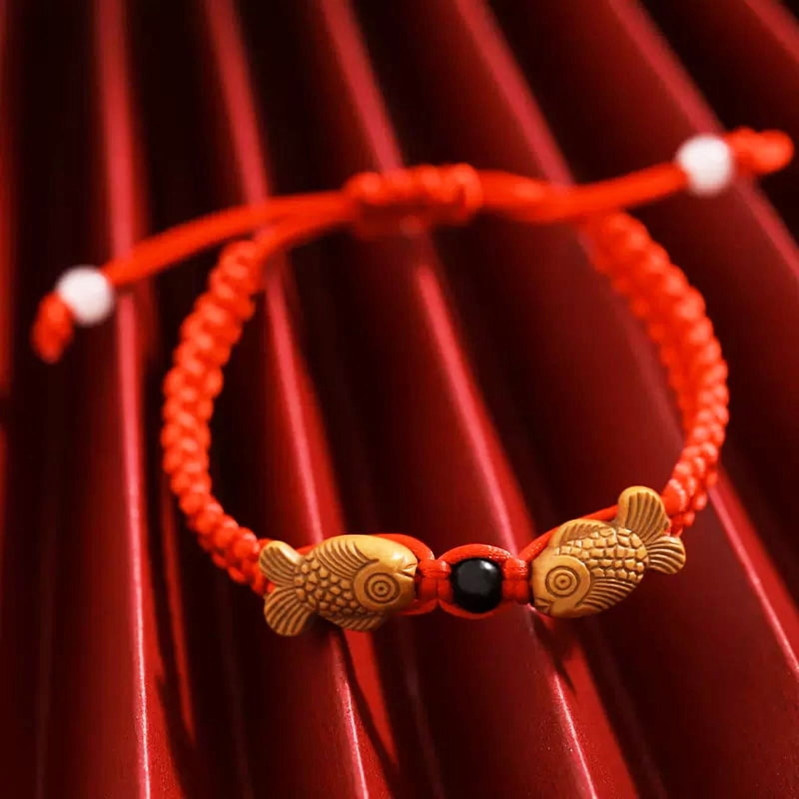 Pisces Koi Red Rope Bracelet Birth Year - Walmart.com