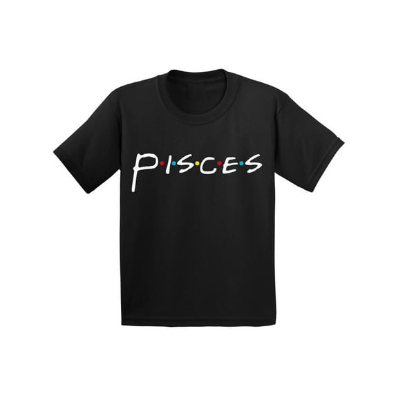 Pisces Shirt for Kids - Boys Girls Zodiac Horoscope - Birthday Gifts for Son Daughter