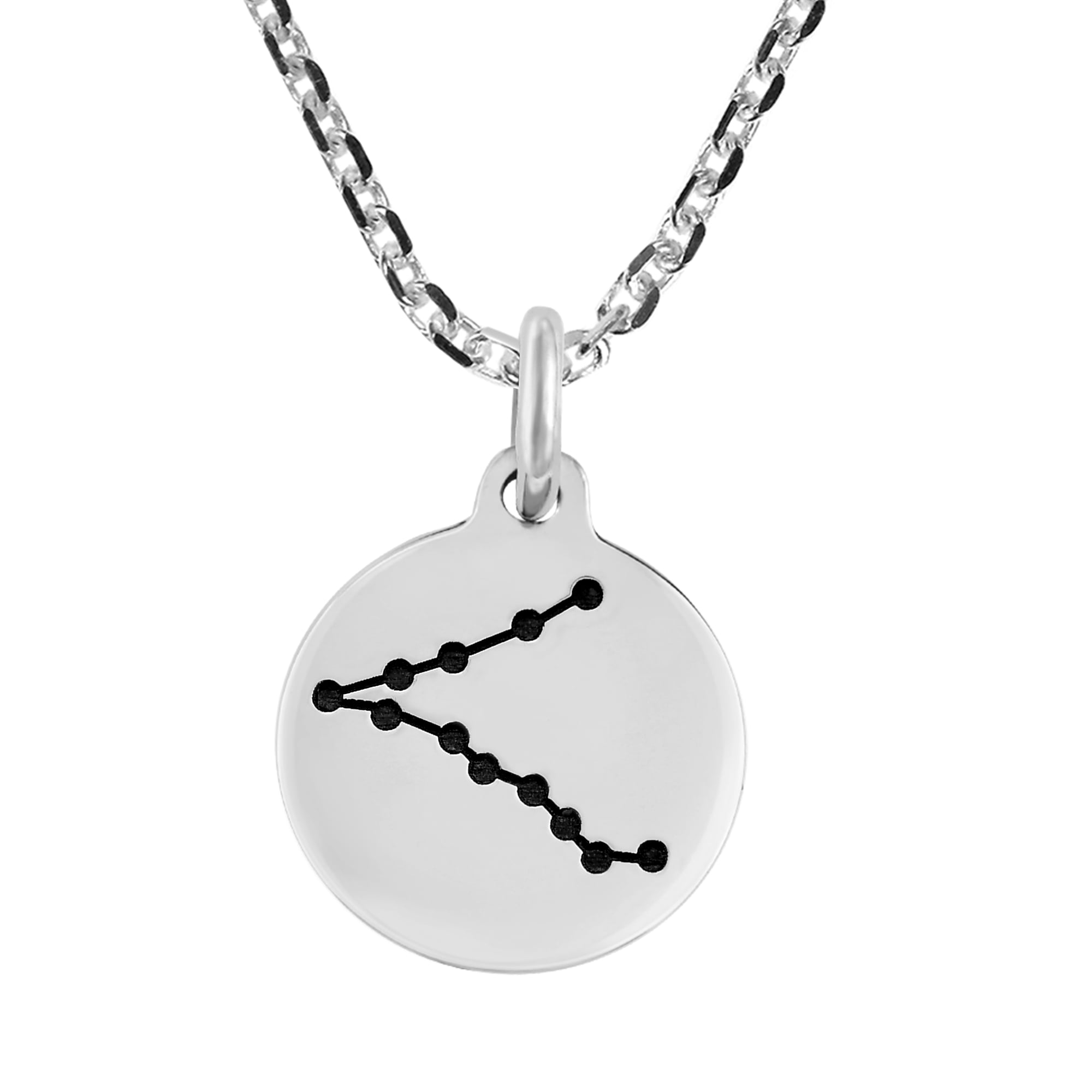 Pisces Star Constellation .925 Sterling Silver Pendant Necklace ...