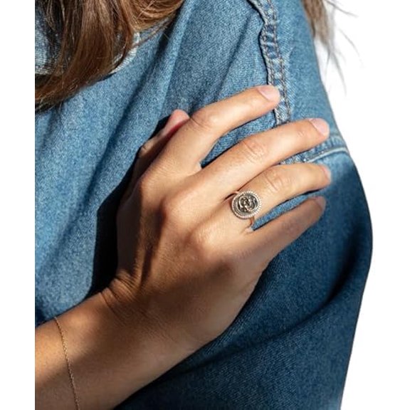 Pisces Sun Sign Ring, Zodiac Sign Ring, Black Enamel Ring, Natural Cubic Zircon Ring, CZ Gemstone Ring, Womens Ring, Genuine Birthmonth Ring, Unisex Ring, Gold Micron Plated Ring, 925 Sterling Silver