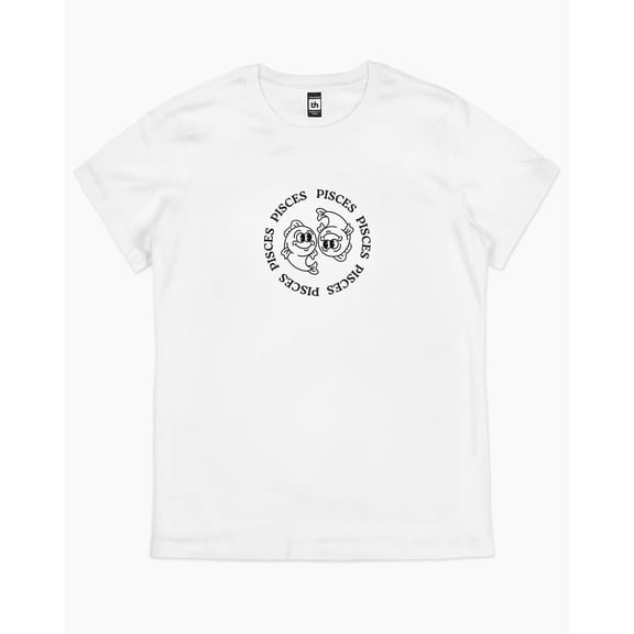 Pisces T-Shirt Australia Online colour_white