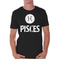thumbnail image 1 of Pisces Tee Shirt for Men - Zodiac Sign Horoscope Birthday Gifts, 1 of 4