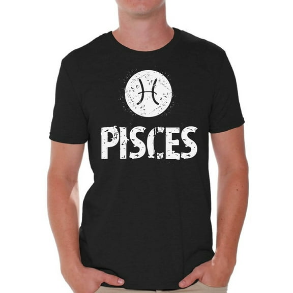 Pisces Tee Shirt for Men - Zodiac Sign Horoscope Birthday Gifts