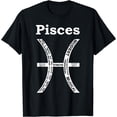 thumbnail image 1 of Pisces Traits Astrology Zodiac Sign Horoscope T Shirt Black Large, 1 of 4