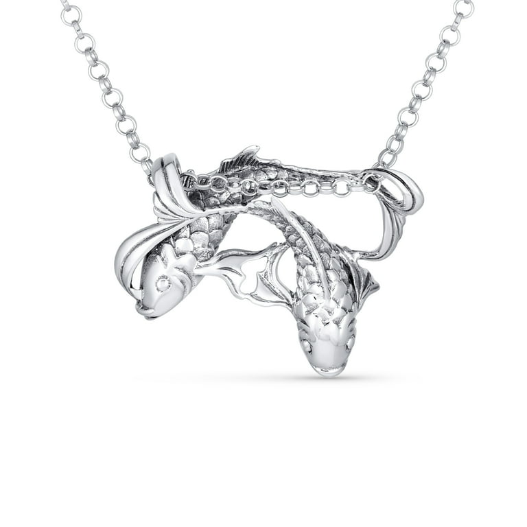 Pisces pendant online silver